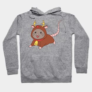 Cute Christmas rat Hoodie